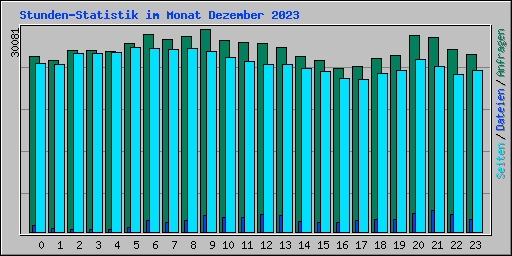 Stunden-Statistik im Monat Dezember 2023