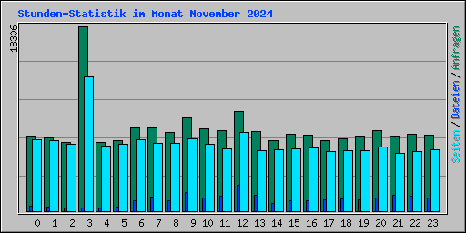 Stunden-Statistik im Monat November 2024